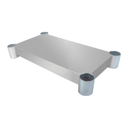 BK RESOURCES Stainless Steel Work Table Adjustable Undershelf, 48"W X 18"D SVTS-1848